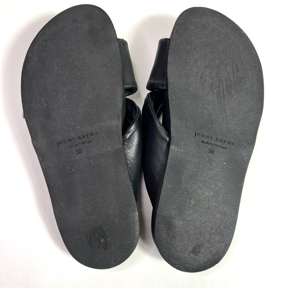 Jenni Kayne Leather Knot Sandals Black Size 38 - Picture 11 of 16